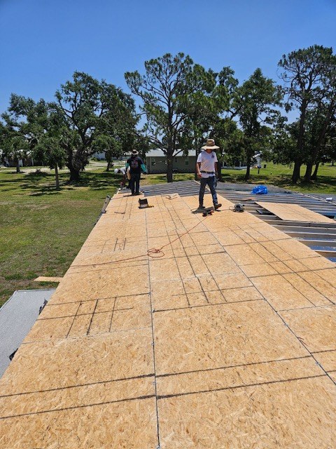 Roof decking installation