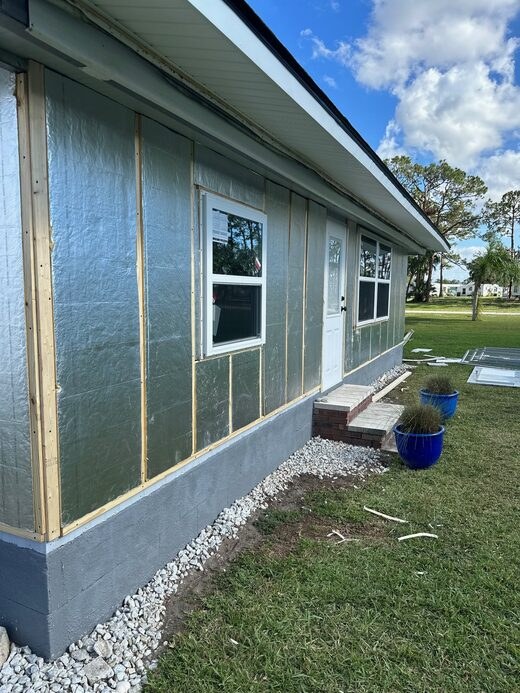 Exterior wall preparation