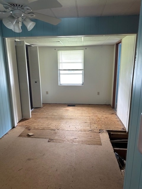 Subfloor repair in progress